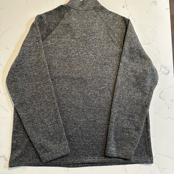 Eddie Bauer Men’s Radiator Gray Fleece lined Pullover Sweater, 1/4 Zip XXL - Picture 8 of 9
